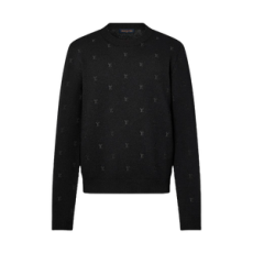 루이비통 24SS LV 모노그램 울 니트 블랙