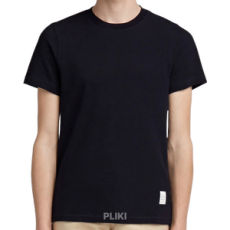 톰브라운 피케 센터 백 스트라이프 릴렉스 핏 티셔츠 네이비