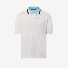 루이비통 모노그램 포인텔 쇼트 슬리브드 코튼 폴로