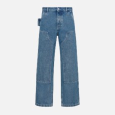 디올 블루 코튼 트윌 까나쥬 카펜터 진