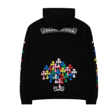 크롬하츠 멀티 컬러 크로스 후드 집업