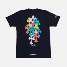 크롬하츠 멀티 컬러 로고 반팔 티셔츠