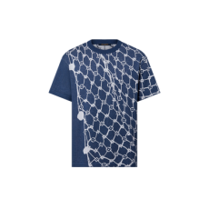 루이비통 코튼 쇼트 슬리브드 크루넥