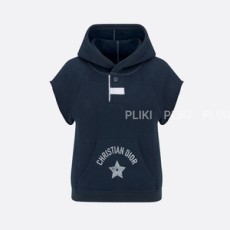 디올 반소매 후드 스웨트셔츠