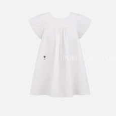 디올 에크루 코튼 실크 포플린 블라우스