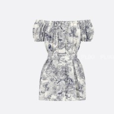 디올 Dioriviera 플레어 쇼트 드레스