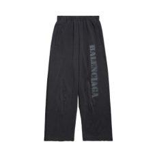 발렌시아가 스텐실 타입 배기 스웨트팬츠 블랙/그레이