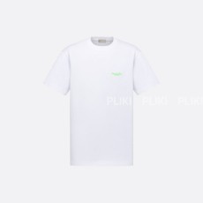 디올 Couture 캐주얼 핏 티셔츠 화이트 코튼 저지