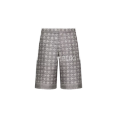 디올 그레이 실크 트윌 까나쥬 버뮤다 쇼츠