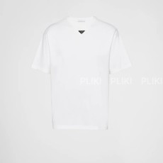 프라다 코튼 티셔츠 화이트