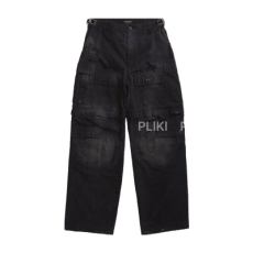 발렌시아가 라지 카고 팬츠 블랙