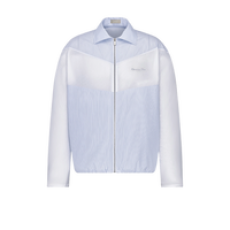 디올 Couture 2-소재 지퍼 셔츠