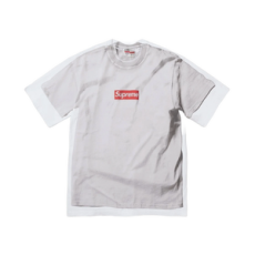 슈프림 x MM6 메종 마르지엘라 박스 로고 티셔츠 화이트