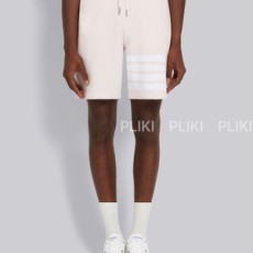 톰브라운 라이트 핑크 코튼 오토맨 립 4-바 스웨트쇼츠