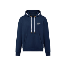 루이비통 코튼 저지 후드 네이비 블루