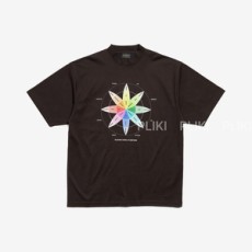 발렌시아가 하우 두 유 필? 미디엄 핏 티셔츠 블랙