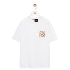 로에베 코튼 릴랙스 핏 티셔츠 화이트