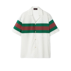 구찌 웹 디테일 GG 코튼 셔츠