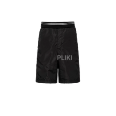 프라다 트라이앵글 로고 피케 버뮤다 쇼츠