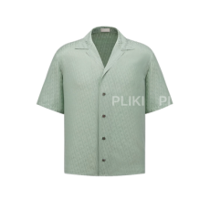 디올 오블리크 반소매 셔츠 그린