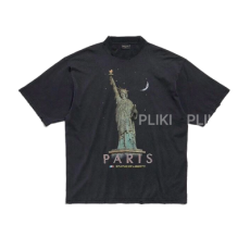 발렌시아가 파리 리버티 미디엄 핏 티셔츠 블랙