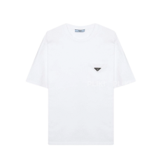 프라다 트라이앵글 로고 티셔츠