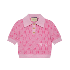 구찌 GG 울 자카드 폴로