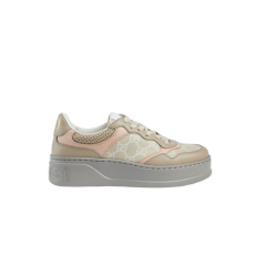 구찌 화이트/베이지 수프림 여성 GG 스니커즈