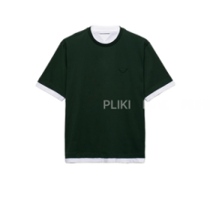 프라다 코튼 티셔츠 그린