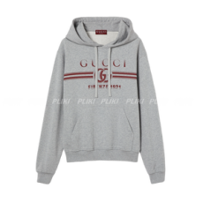 구찌 코튼 저지 후드 스웨트셔츠