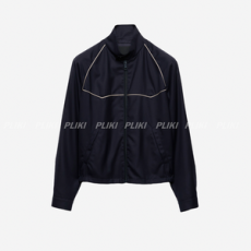 프라다 백화점 울 실크 블루종 재킷