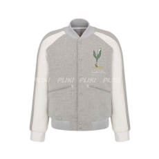 디올 은방울꽃 바시티 재킷 그레이