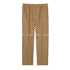 구찌 GG 리넨 블렌드 캔버스 조깅 팬츠