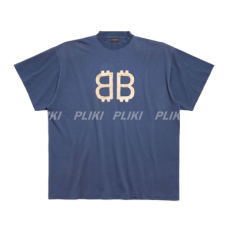 발렌시아가 크립토 오버사이즈 티셔츠