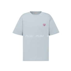 디올 CD Heart 캐주얼 핏 티셔츠 그레이