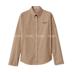 미우미우 체크 셔츠