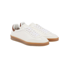 로로피아나 테니스 워크 스웨이드 스니커즈 화이트