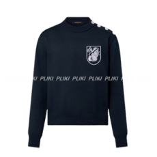 루이비통 엠브로이더드 코튼 블렌드 크루넥