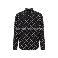 발렌시아가 풀오버 로고 셔츠