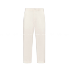 디올 CD 하트 엠브로이더드 코튼 블렌드 팬츠