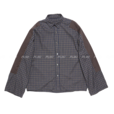 아크네 스튜디오 체크 버튼업 셔츠 블랙/네이비