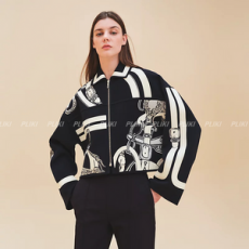 에르메스 캐시미어 엠브로이디드 자켓