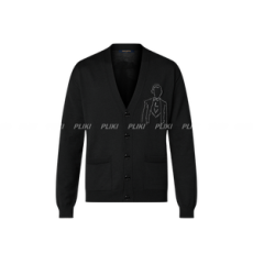 루이비통 자수 울 가디건
