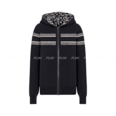 디올 리버서블 후드 지퍼 가디건