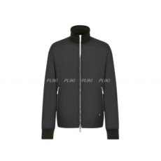 디올 블랙 테크니컬 패브릭 꿀벌 블루종 재킷