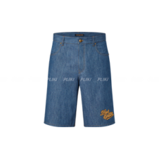 루이비통 코튼 샴브레이 쇼츠 1AFX80