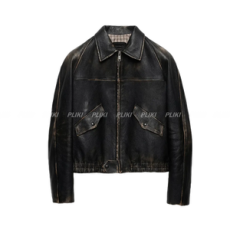 프라다 남성 나파 가죽 재킷