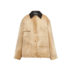 (W) 프라다 캔버스 워크자켓 베이지