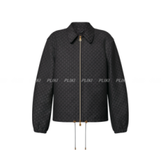 루이비통 코튼 블랜드 블루종 자켓