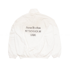아크네 스튜디오 로고 지퍼 자켓 더스티 화이트
